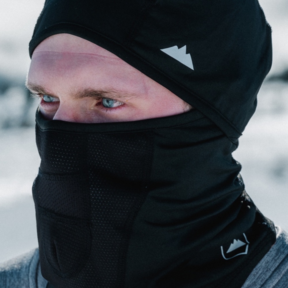 Tough Outfitters Scarf Ski Mask Hat Fleece Hood New Black One Size